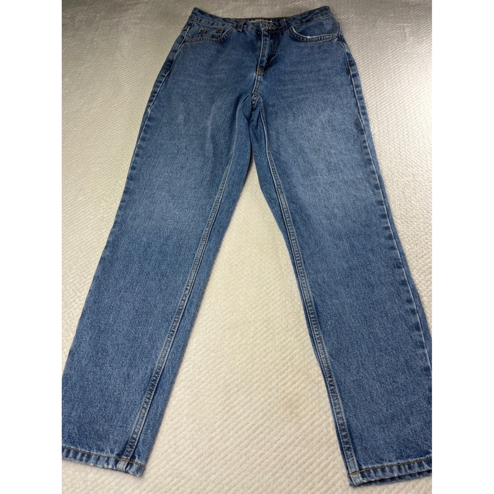 Topshop Moto Mom Jeans Womens W26 L30 Light Wash Denim‎ High Rise